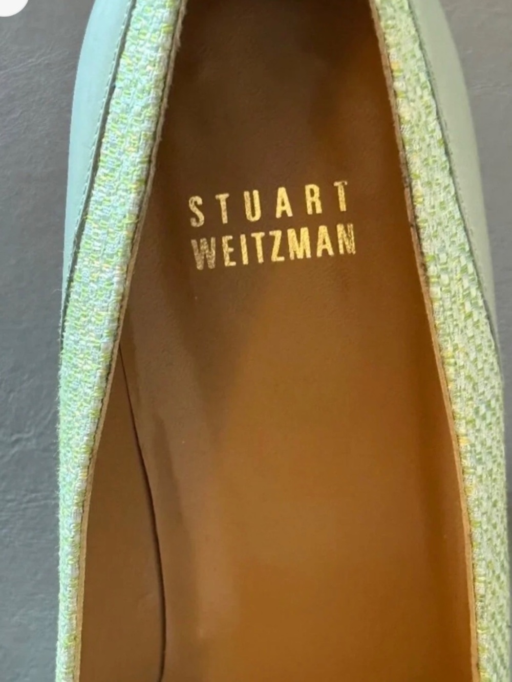 Stuart Weitzman leather and Fabric Pumps - Picture 2 of 5